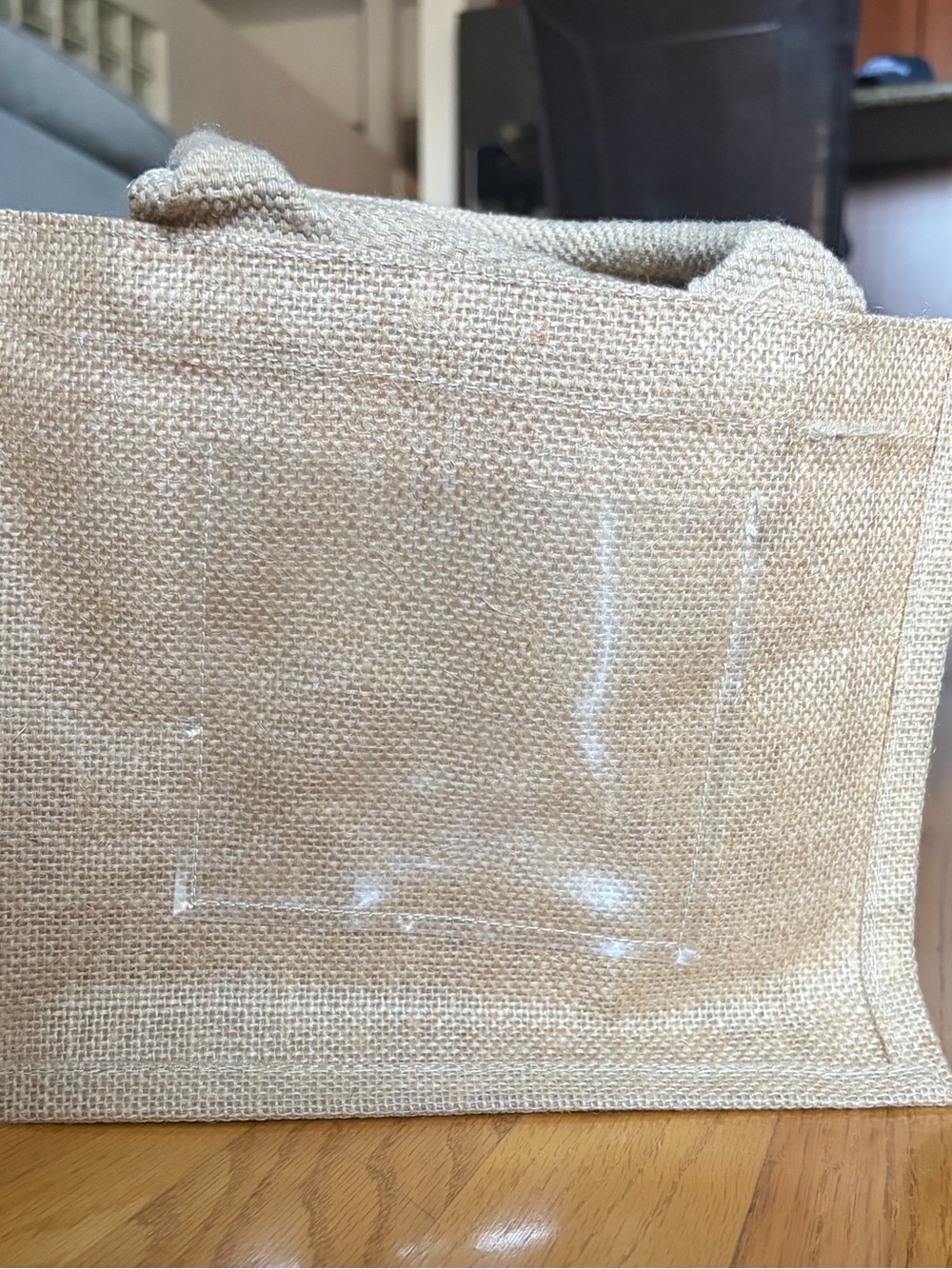 Natural Jute Tote Bag - Neutral Beige